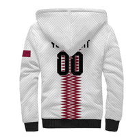 Custom Qatar 2026 World Football Sherpa Hoodie White Version