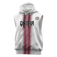 Custom Qatar 2026 World Football Sleeveless Hoodie White Version