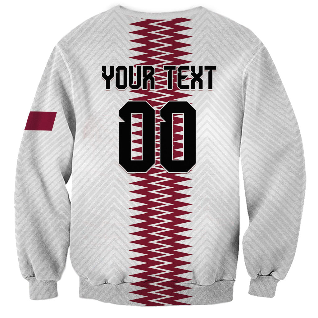 Custom Qatar 2026 World Football Sweatshirt White Version