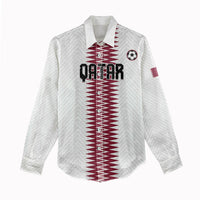 Custom Qatar 2026 World Football Women Casual Shirt White Version