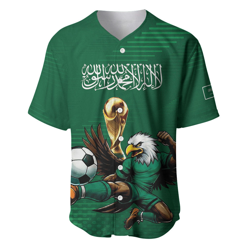 Custom Saudi Arabia 2026 World Football Baseball Jersey Arabian Green Falcons