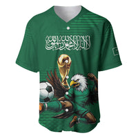Custom Saudi Arabia 2026 World Football Baseball Jersey Arabian Green Falcons