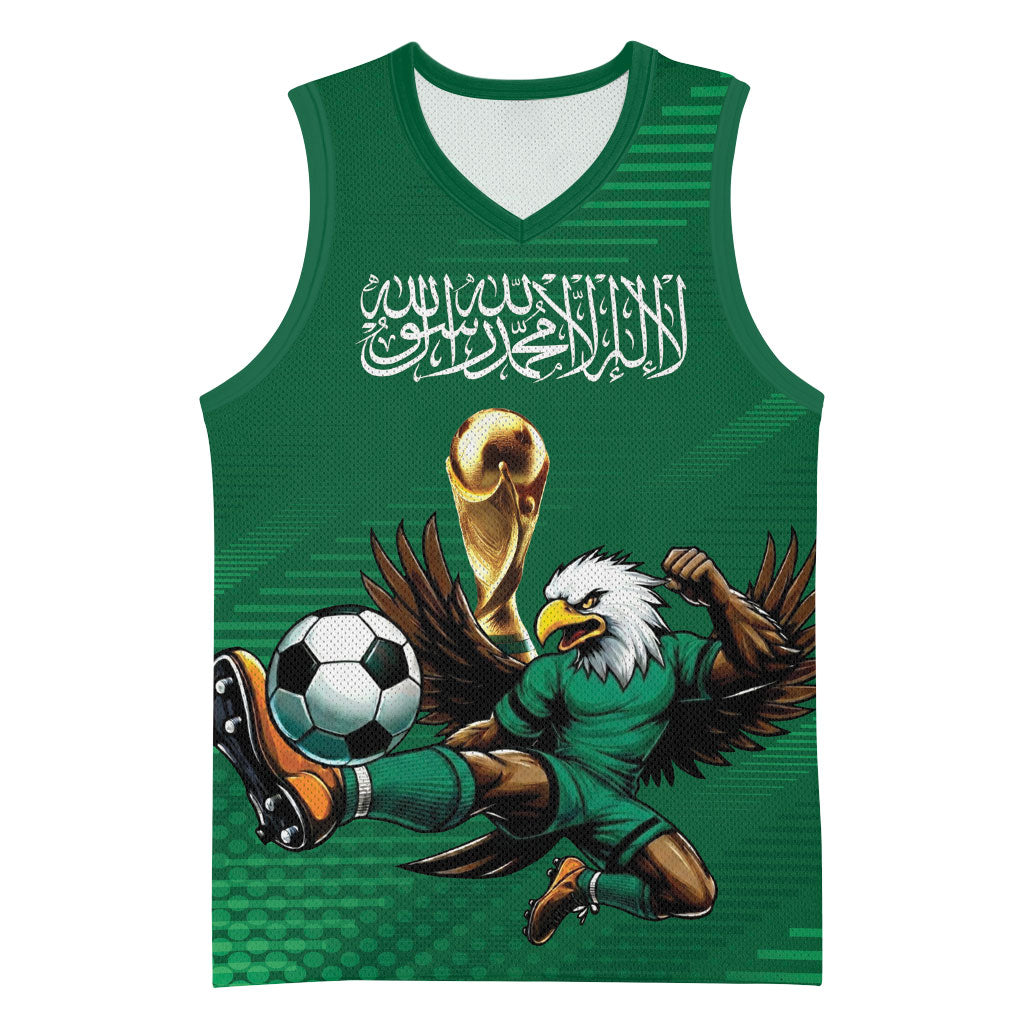 Custom Saudi Arabia 2026 World Football Basketball Jersey Arabian Green Falcons