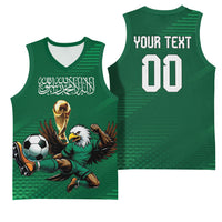Custom Saudi Arabia 2026 World Football Basketball Jersey Arabian Green Falcons