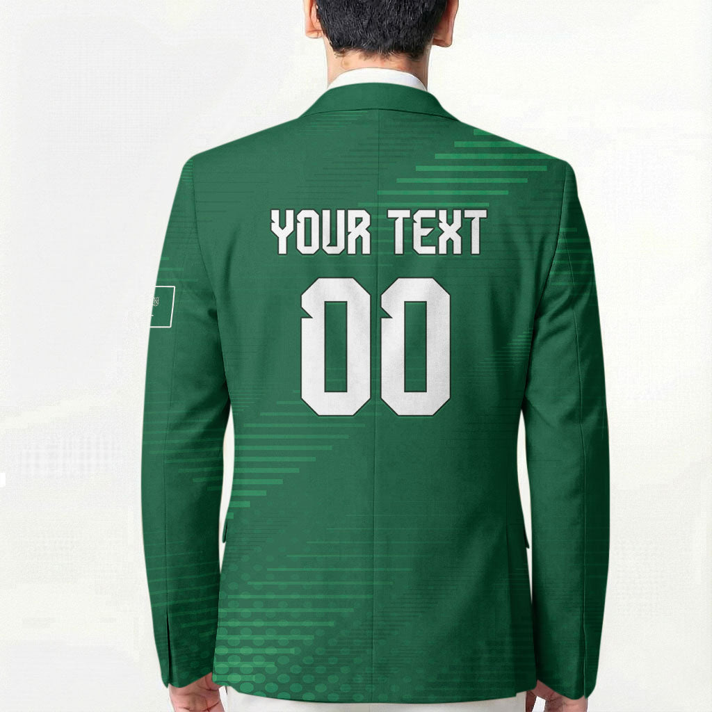 Custom Saudi Arabia 2026 World Football Blazer Arabian Green Falcons