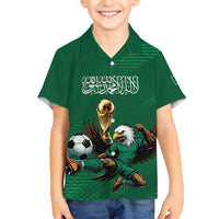 Custom Saudi Arabia 2026 World Football Hawaiian Shirt Arabian Green Falcons