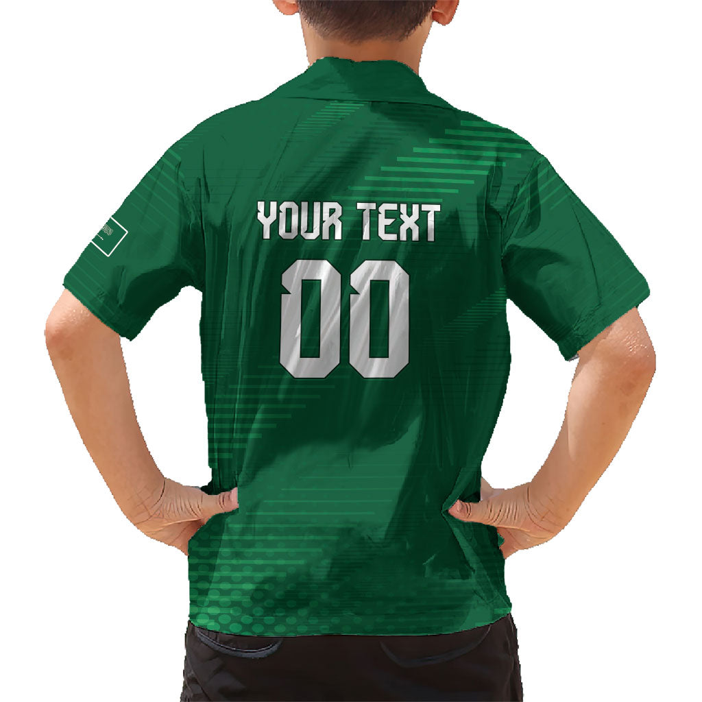 Custom Saudi Arabia 2026 World Football Hawaiian Shirt Arabian Green Falcons