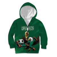 Custom Saudi Arabia 2026 World Football Kid Hoodie Arabian Green Falcons