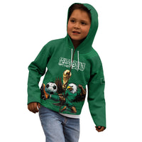 Custom Saudi Arabia 2026 World Football Kid Hoodie Arabian Green Falcons