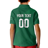 Custom Saudi Arabia 2026 World Football Kid Polo Shirt Arabian Green Falcons
