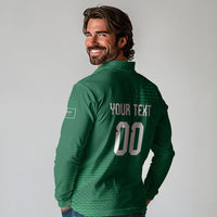 Custom Saudi Arabia 2026 World Football Long Sleeve Polo Shirt Arabian Green Falcons