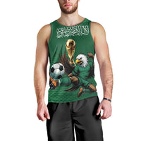 Custom Saudi Arabia 2026 World Football Men Tank Top Arabian Green Falcons