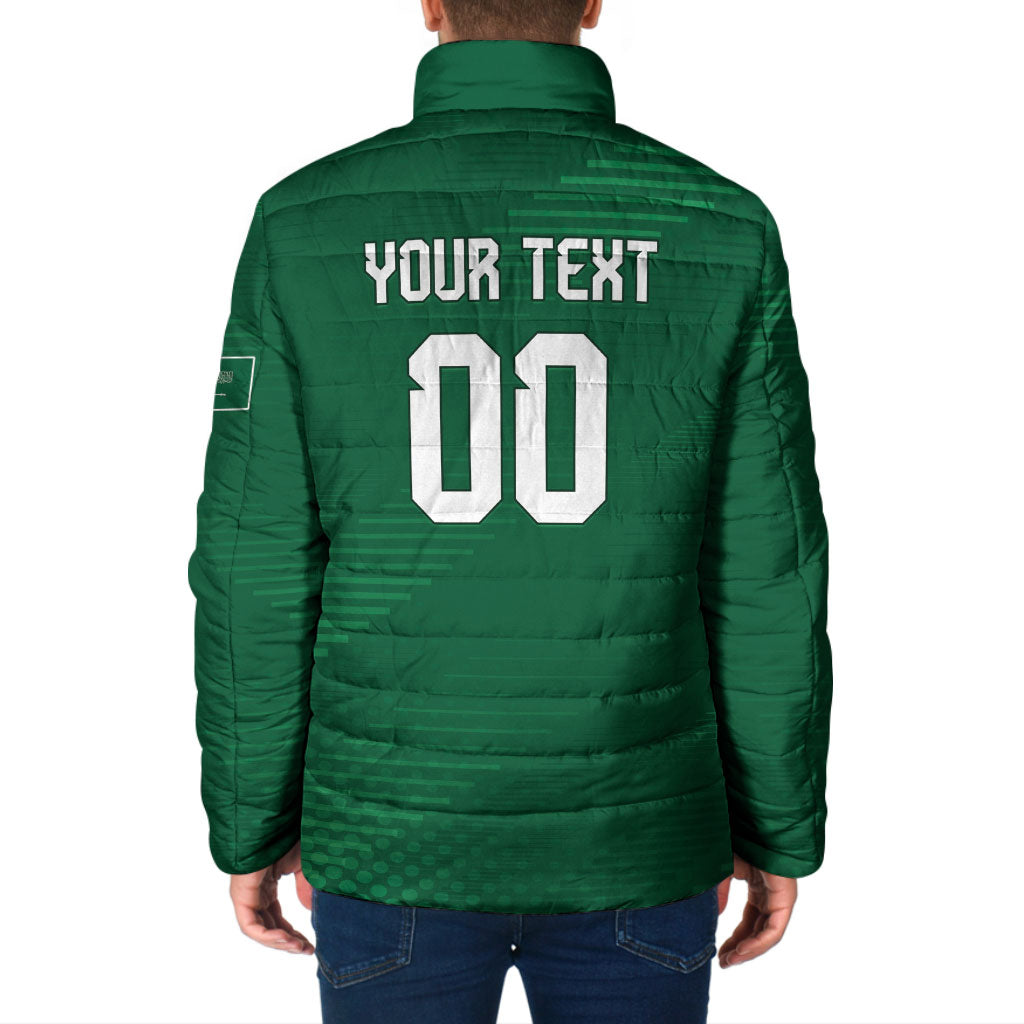 Custom Saudi Arabia 2026 World Football Padded Jacket Arabian Green Falcons