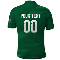 Custom Saudi Arabia 2026 World Football Polo Shirt Arabian Green Falcons