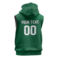 Custom Saudi Arabia 2026 World Football Sleeveless Hoodie Arabian Green Falcons