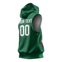 Custom Saudi Arabia 2026 World Football Sleeveless Hoodie Arabian Green Falcons