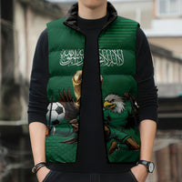 Custom Saudi Arabia 2026 World Football Sleeveless Puffer Jacket Arabian Green Falcons