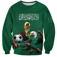 Custom Saudi Arabia 2026 World Football Sweatshirt Arabian Green Falcons