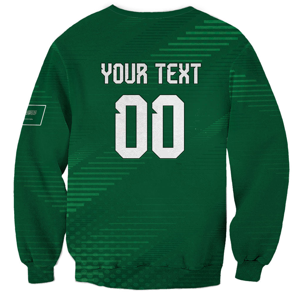 Custom Saudi Arabia 2026 World Football Sweatshirt Arabian Green Falcons