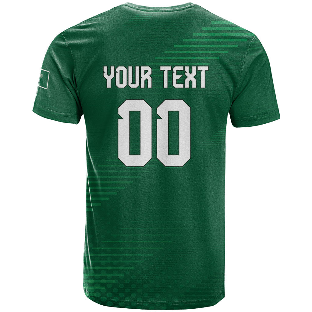 Custom Saudi Arabia 2026 World Football T Shirt Arabian Green Falcons