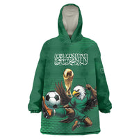 Custom Saudi Arabia 2026 World Football Wearable Blanket Hoodie Arabian Green Falcons