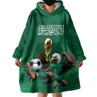 Custom Saudi Arabia 2026 World Football Wearable Blanket Hoodie Arabian Green Falcons