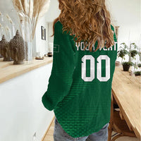 Custom Saudi Arabia 2026 World Football Women Casual Shirt Arabian Green Falcons