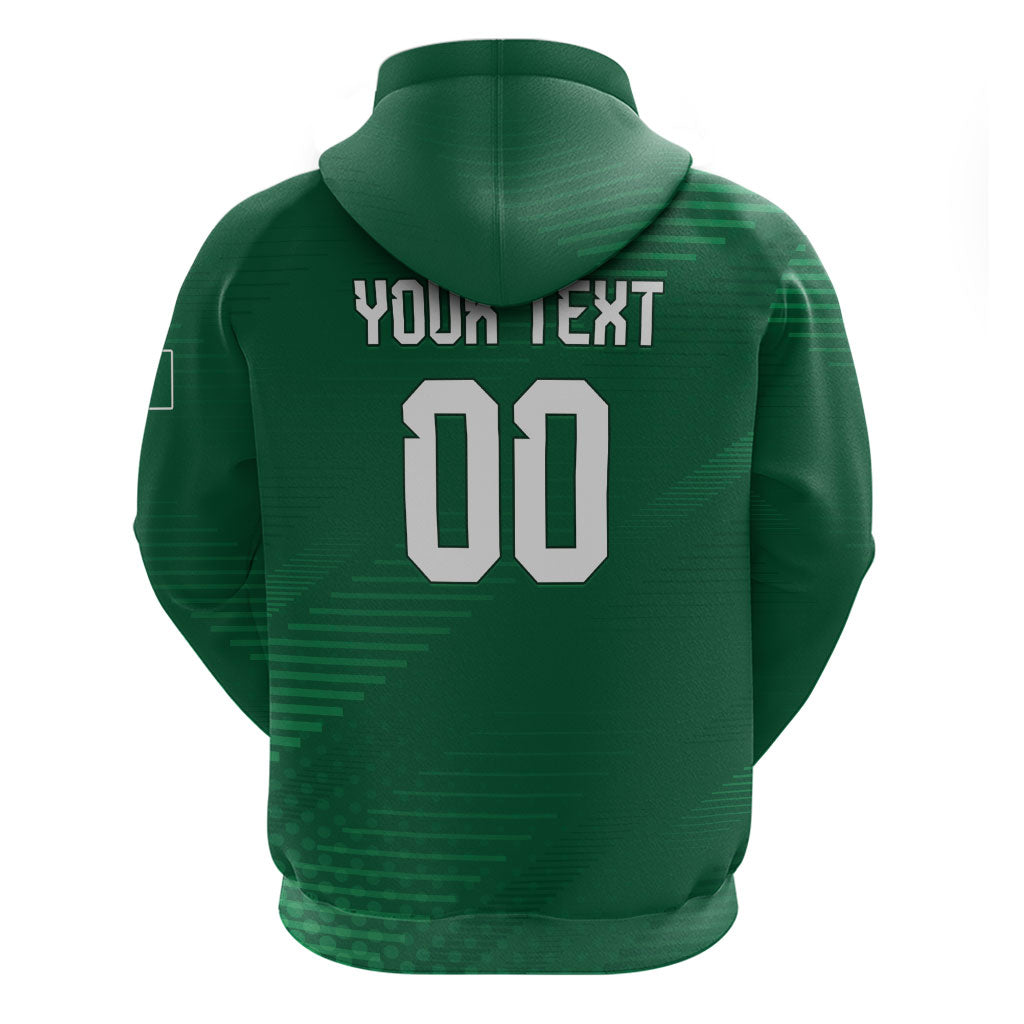 Custom Saudi Arabia 2026 World Football Zip Hoodie Arabian Green Falcons
