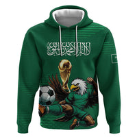 Custom Saudi Arabia 2026 World Football Zip Hoodie Arabian Green Falcons