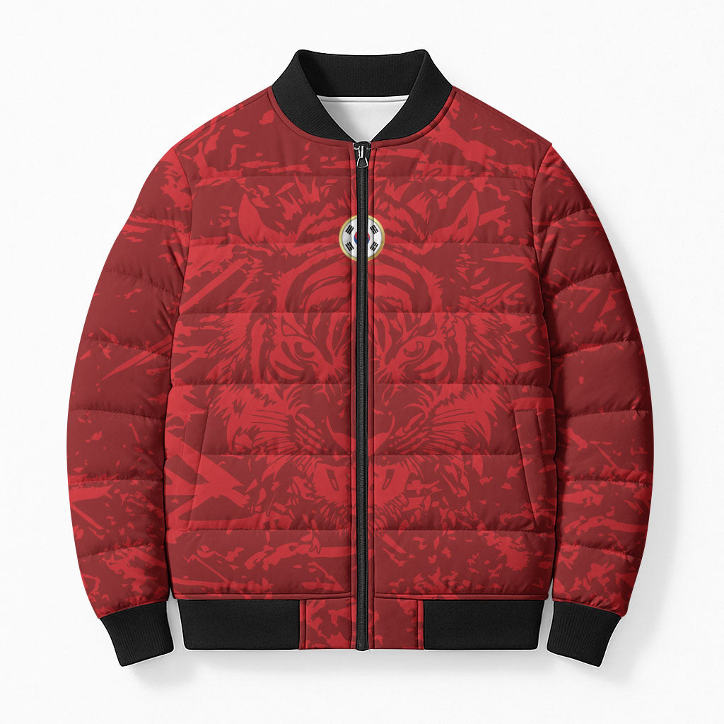 Custom South Korea 2026 World Football Bomber Puffer Jacket Taegeuk Warriors