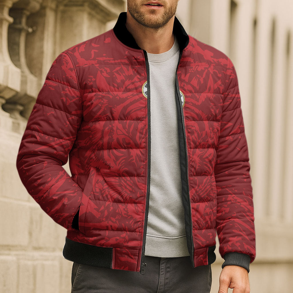 Custom South Korea 2026 World Football Bomber Puffer Jacket Taegeuk Warriors