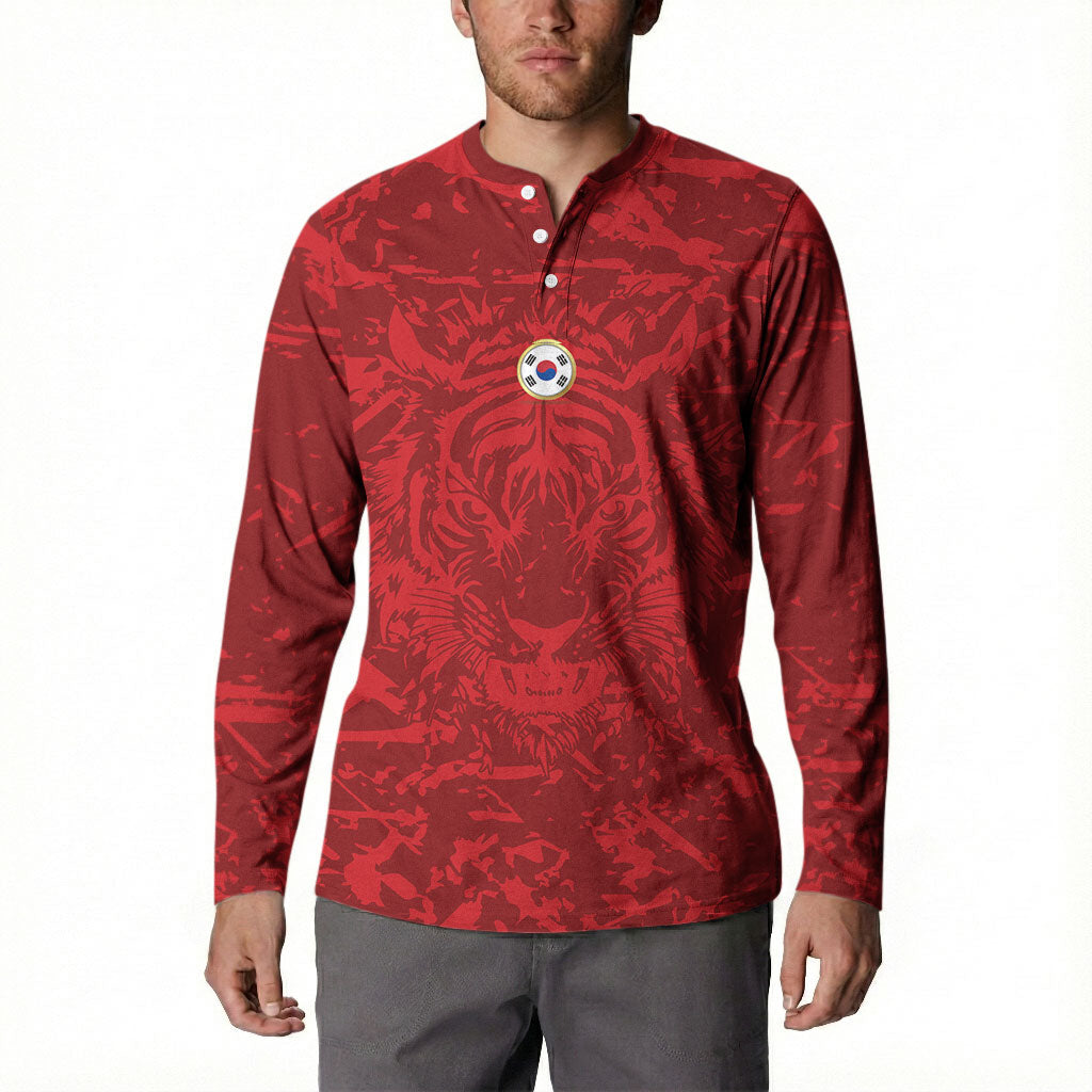 Custom South Korea 2026 World Football Button Sweatshirt Taegeuk Warriors