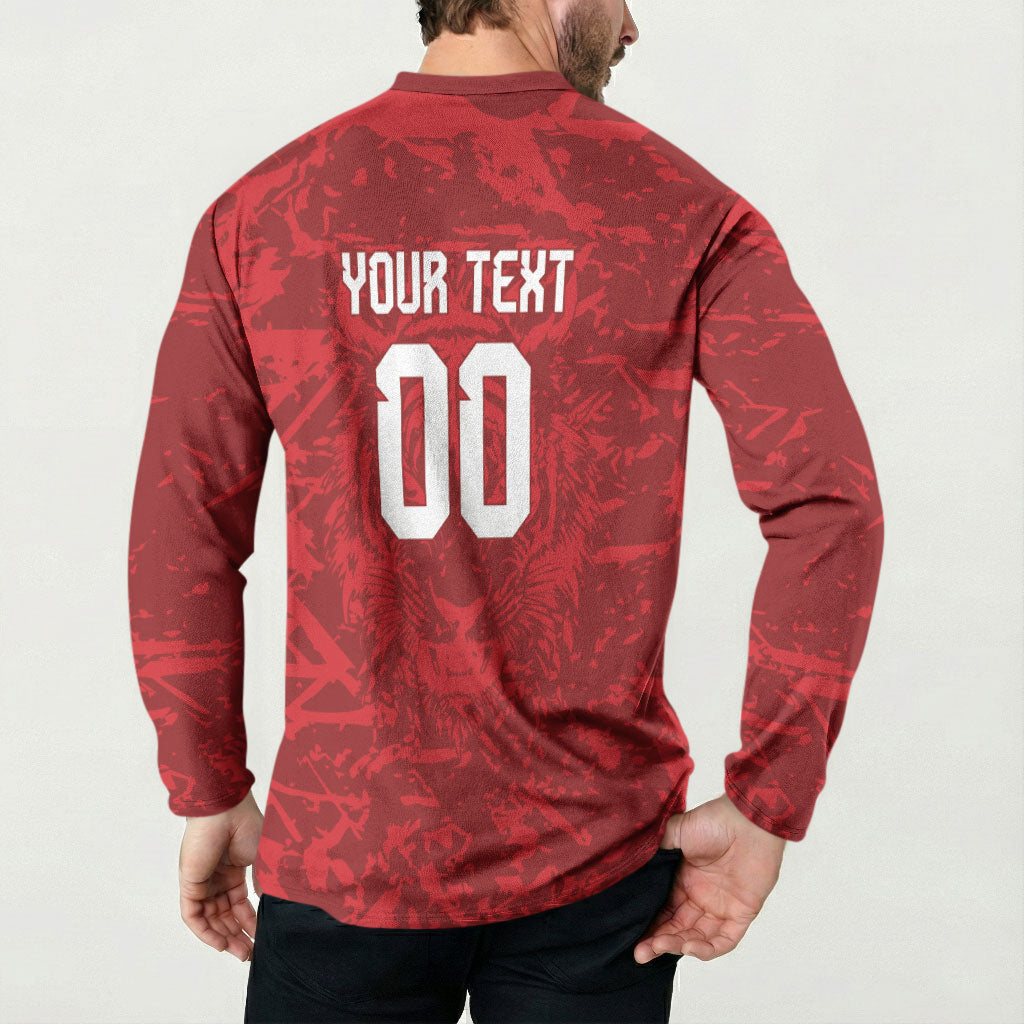 Custom South Korea 2026 World Football Button Sweatshirt Taegeuk Warriors