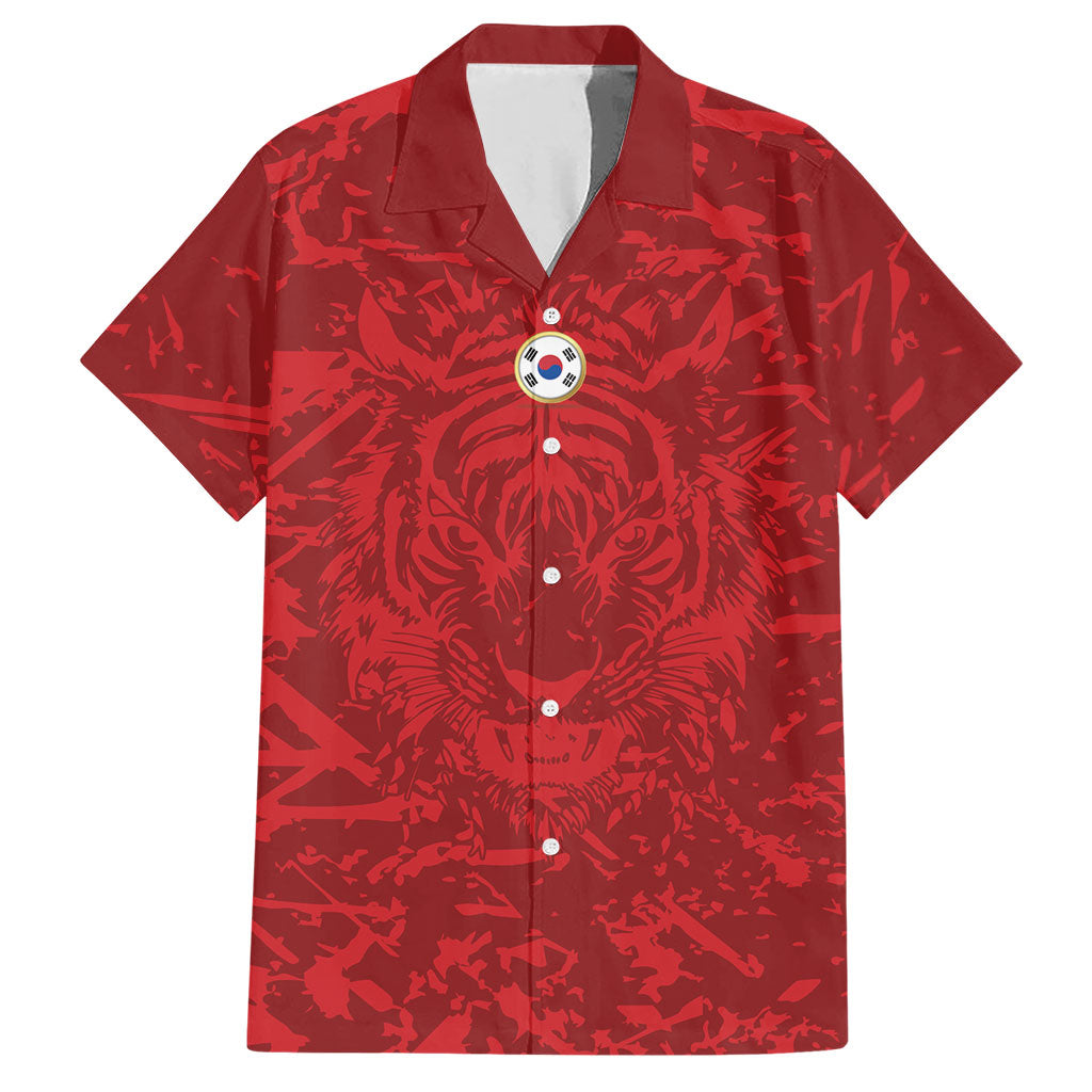 Custom South Korea 2026 World Football Hawaiian Shirt Taegeuk Warriors