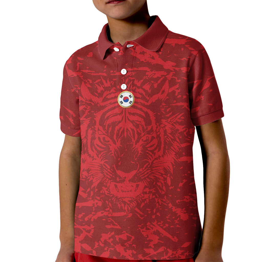 Custom South Korea 2026 World Football Kid Polo Shirt Taegeuk Warriors