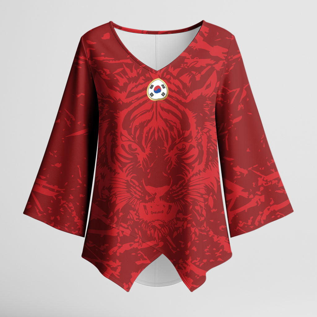 Custom South Korea 2026 World Football Kimono Sleeve Blouse Taegeuk Warriors