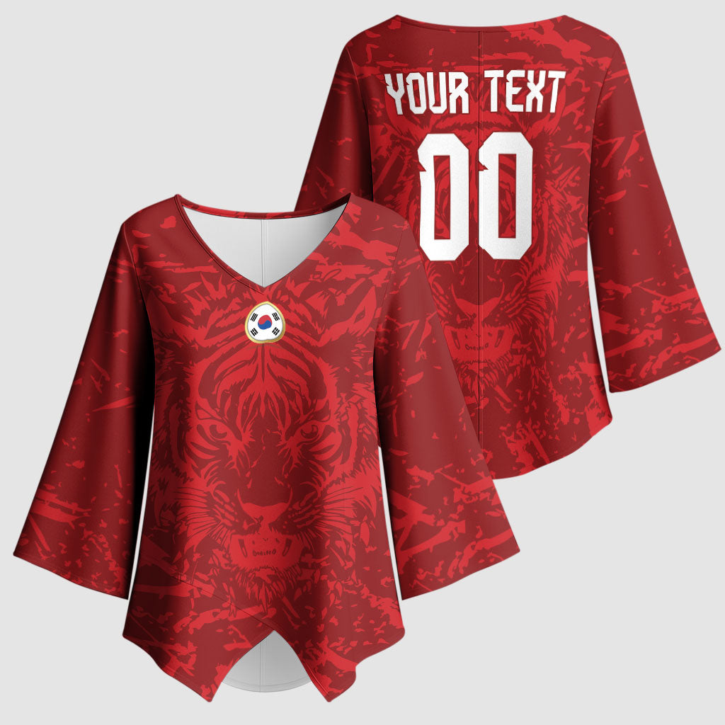 Custom South Korea 2026 World Football Kimono Sleeve Blouse Taegeuk Warriors