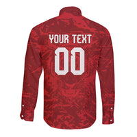 Custom South Korea 2026 World Football Long Sleeve Button Shirt Taegeuk Warriors