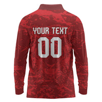 Custom South Korea 2026 World Football Long Sleeve Polo Shirt Taegeuk Warriors