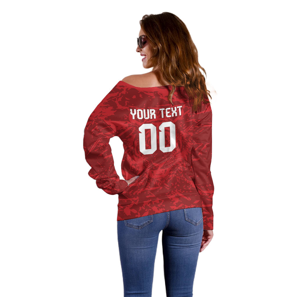 Custom South Korea 2026 World Football Off Shoulder Sweater Taegeuk Warriors