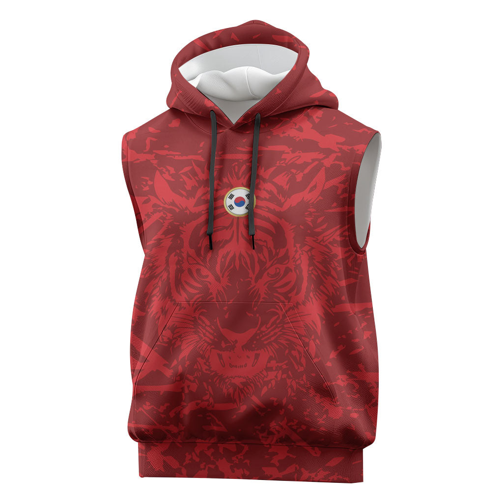 Custom South Korea 2026 World Football Sleeveless Hoodie Taegeuk Warriors