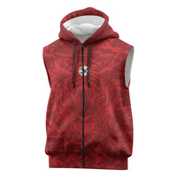 Custom South Korea 2026 World Football Sleeveless Zip Hoodie Taegeuk Warriors