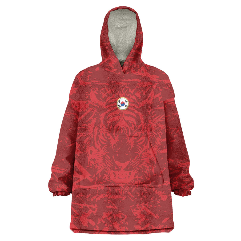 Custom South Korea 2026 World Football Wearable Blanket Hoodie Taegeuk Warriors