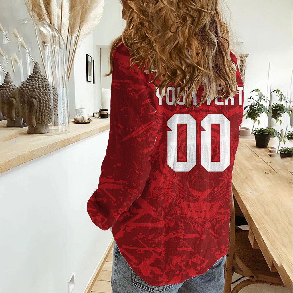 Custom South Korea 2026 World Football Women Casual Shirt Taegeuk Warriors