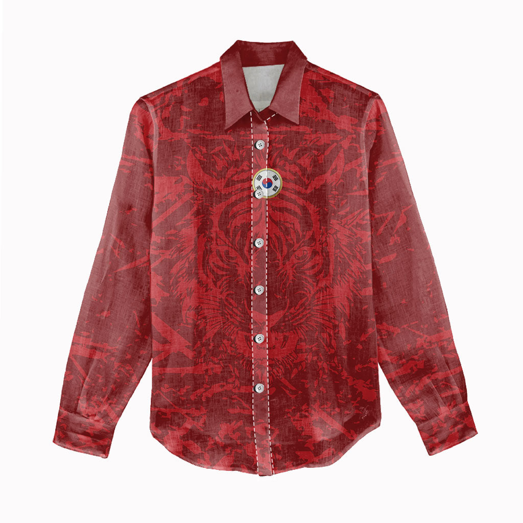 Custom South Korea 2026 World Football Women Casual Shirt Taegeuk Warriors