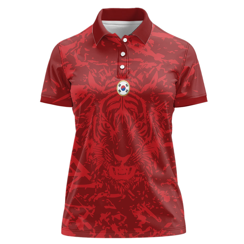 Custom South Korea 2026 World Football Women Polo Shirt Taegeuk Warriors