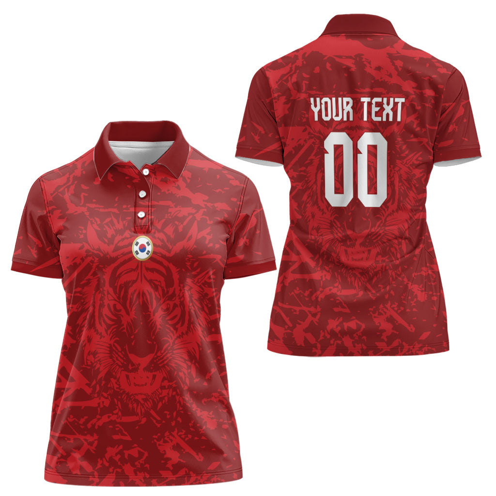 Custom South Korea 2026 World Football Women Polo Shirt Taegeuk Warriors