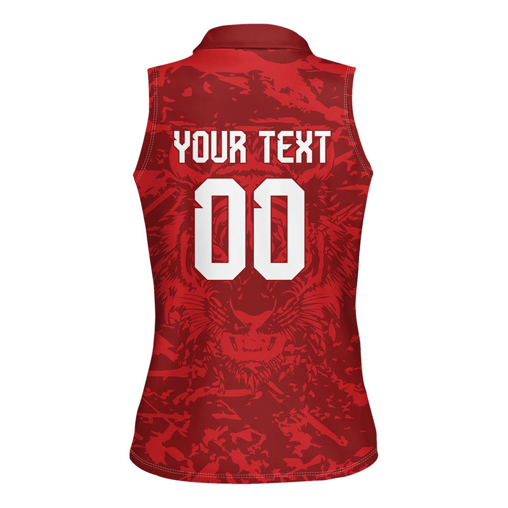 Custom South Korea 2026 World Football Women Sleeveless Polo Shirt Taegeuk Warriors
