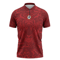 Custom South Korea 2026 World Football Zipper Polo Shirt Taegeuk Warriors