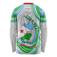 Custom 27 June Djibouti Independence Day Long Sleeve Shirt Jabuuti Emblem Mix Islamic Pattern LT01